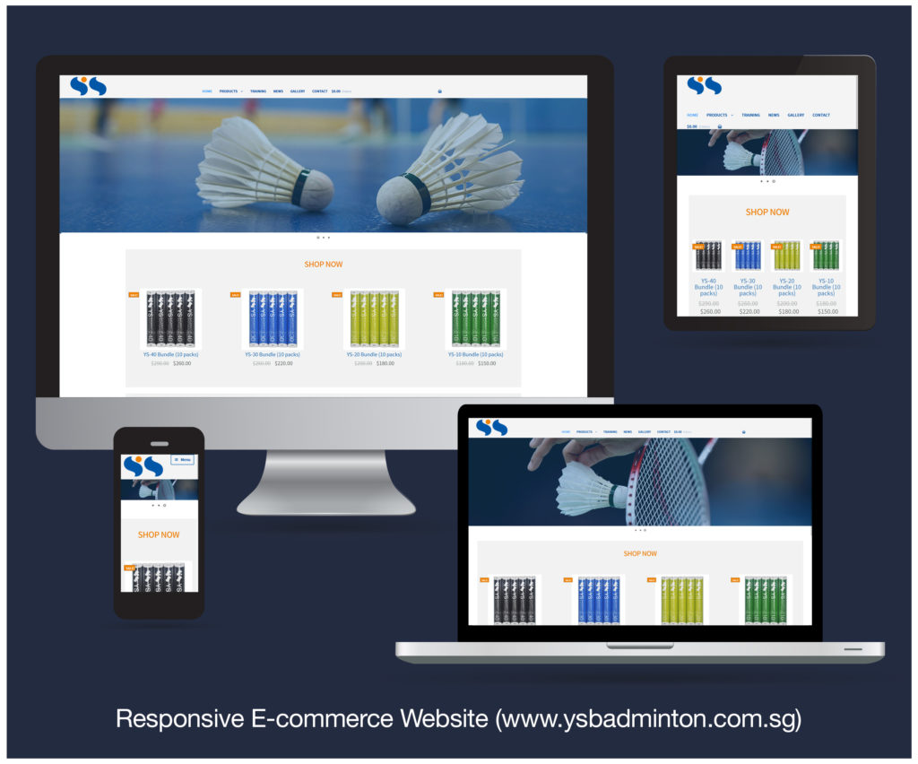 Read more about the article Responsive E-commerce Website designed and developed for YS SPORTS