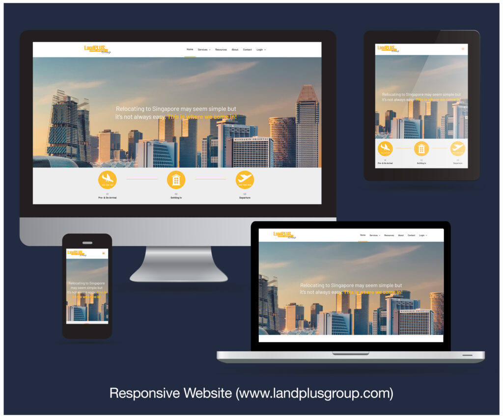 Read more about the article Responsive Website designed and developed for LandPLUS Group