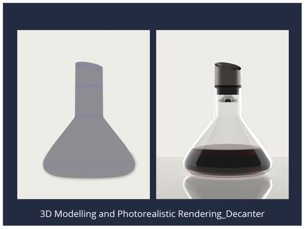 Read more about the article 3D Modelling and Photo-realistic Rendering_Wine Decanter and Glass